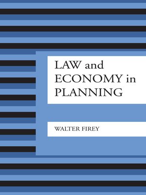 cover image of Law and Economy in Planning